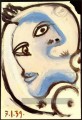 Tête de femme 5 1939 cubiste